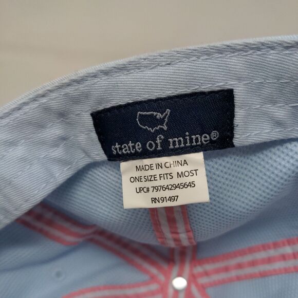 Dog Mom Slideback Hat Blue OSFM Embroidered Adjustable State Of Mine - Picture 8 of 8